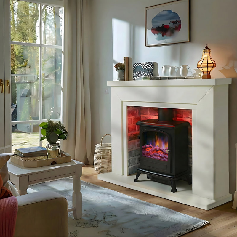 Farlington Electric Stove Suite, White/Grey