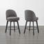 Tabouret de comptoir pivotant rembourré Mckenli-54327503-54327498