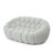 Modular Sofa Loveseat Light-Grey