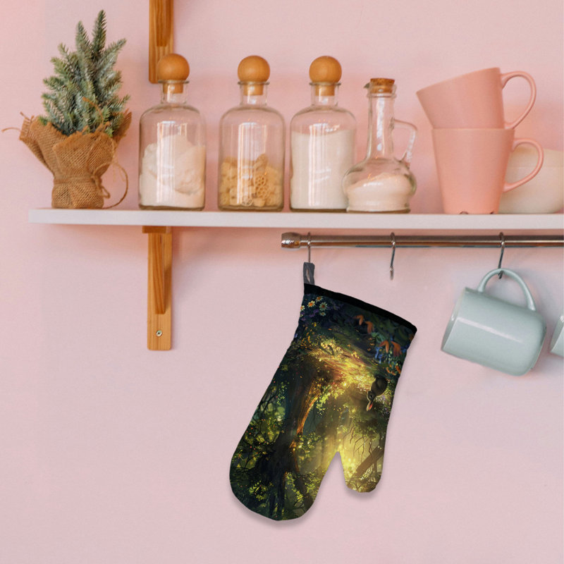 Surreal Sylvan Symphony Oven Mitt Cotton Twill