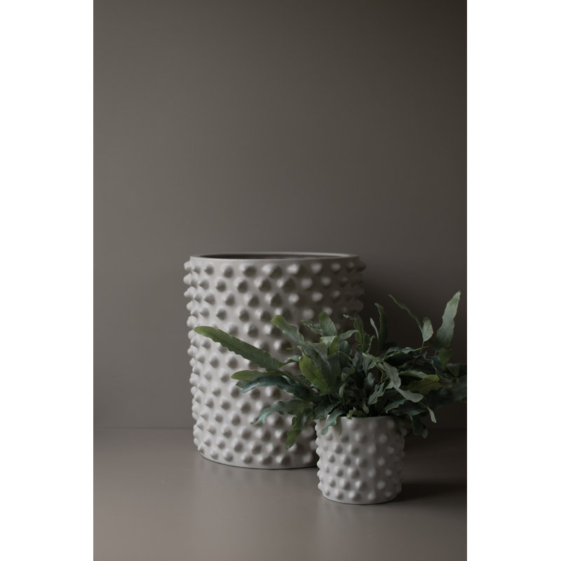 13.78'' Ceramic Table Vase, Greige