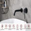 Wall-mounted faucet with single handle for bathroom sinks or tubs-109325823