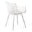 Poppy Chair Outdoor Dining Furniture - White Polypropylene, Weather-, Stable Seat Utility, Diamond Mesh Shape, Modern Assurance Of Utility Level Chair In Make, Feature, Excellent-Grade Quality-1754168386
