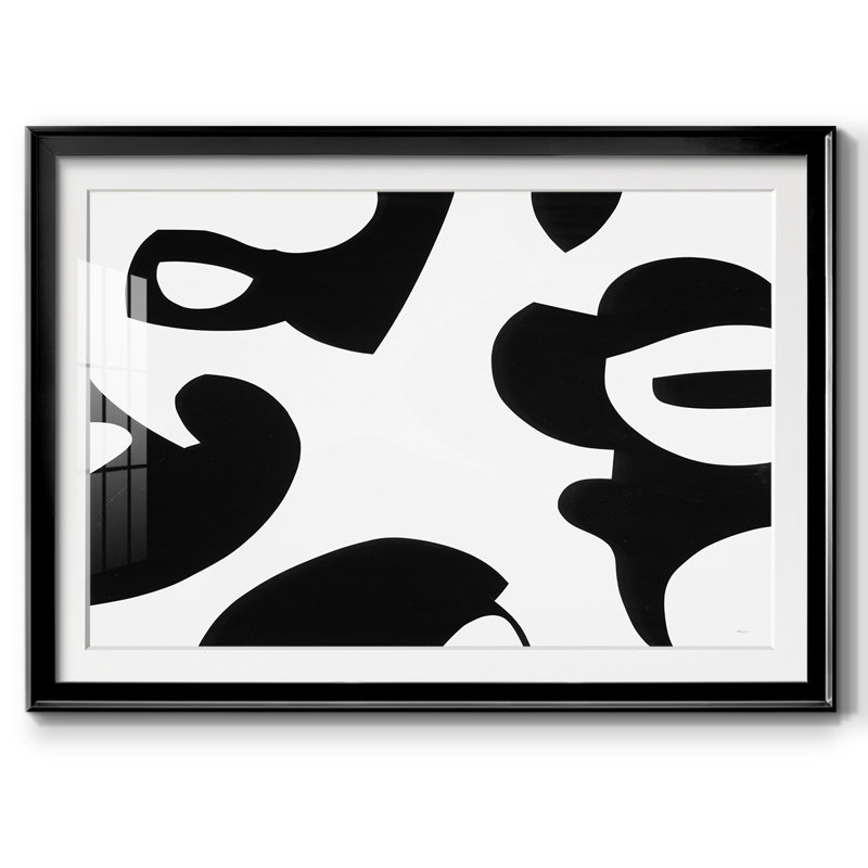 Impression encadrée au crépuscule avec verre biseauté mat et verre, Noir, H 30 po x l 44 po x P 1,5 po