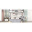 Lit double superposé gris avec bureau de travail - Optimisation de la fonction de la chambre à coucher et rangement dans les tiroirs disponibles Étapes d'assemblage simples dans un cadre en bois massif robuste-1858908671-1858908668