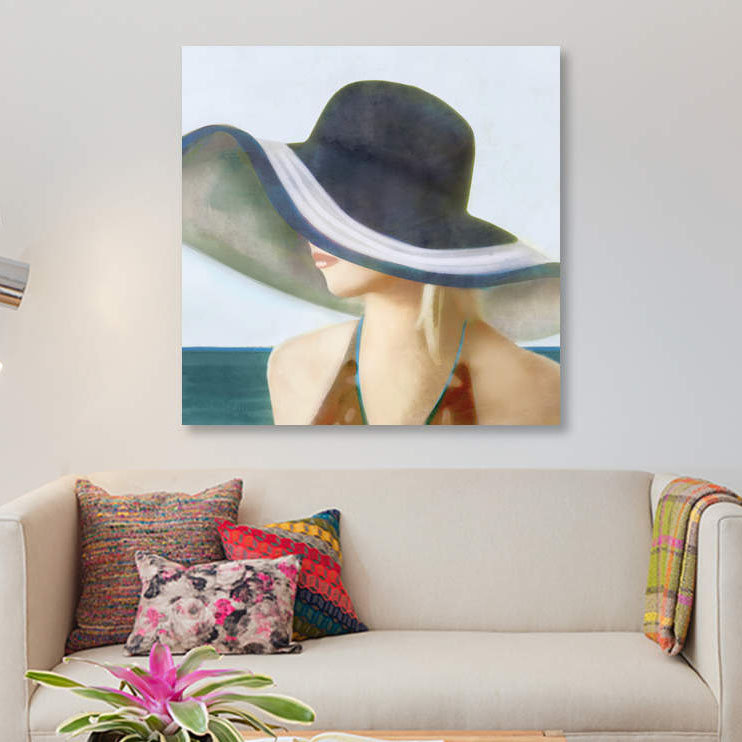 «Beth», reproduction sur toile, H 26 po x l 26 po x P 1,5 po, Toile tendue, Pas de tapis
