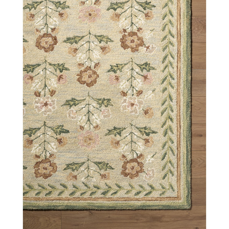 Tapis fait à la main Manor, Rectangulaire 2 pi x 3 pi