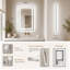 Miroir de salle de bain rectangulaire à DEL 20 po x 28 po-892343624