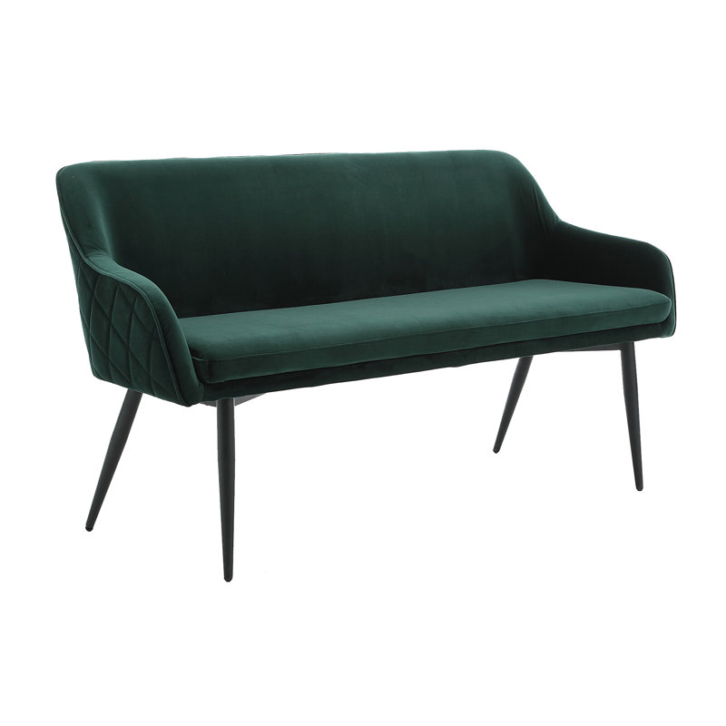 Bahtiyar Upholstered Bench, Fir green