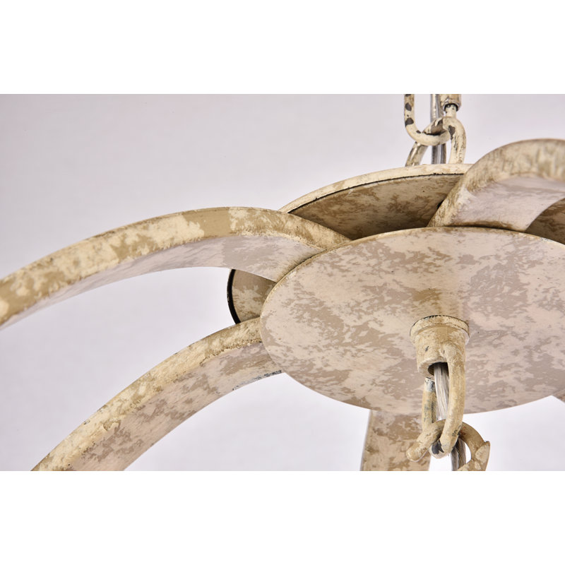 Stouffer 4 - Light Dimmable Globe Chandelier, Weathered Dove