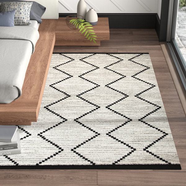 Mercury Row® Simone Geometric Off-White Area Rug & Reviews | Wayfair