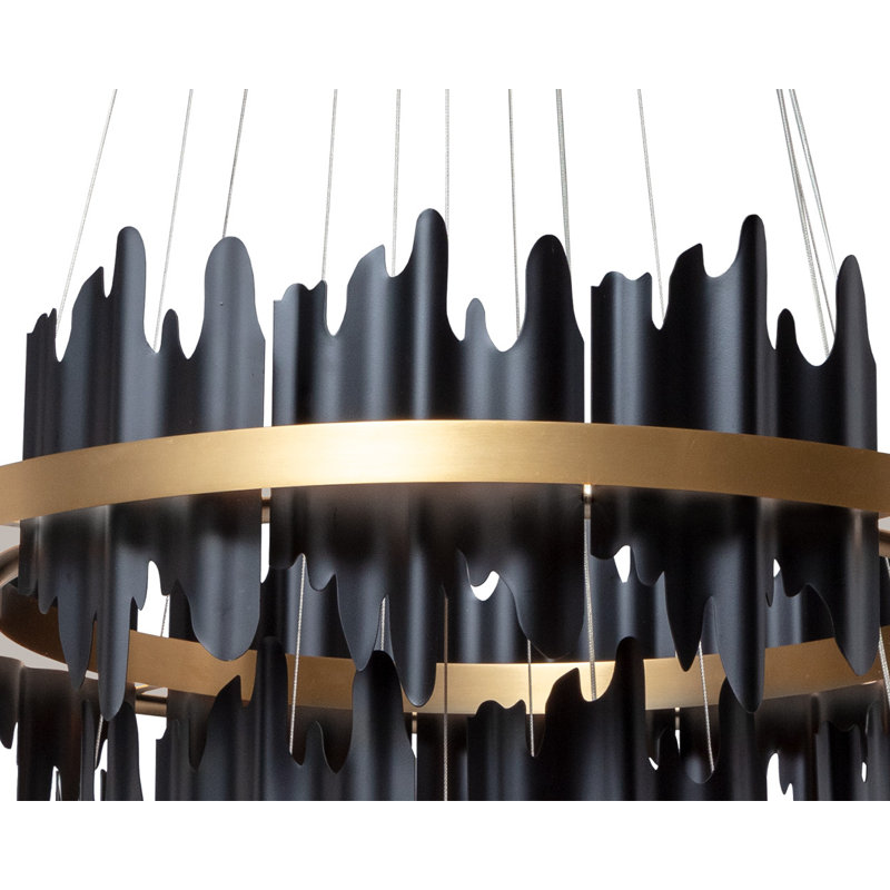 Icarus Chandelier, 40" H x 36" W x 36" D