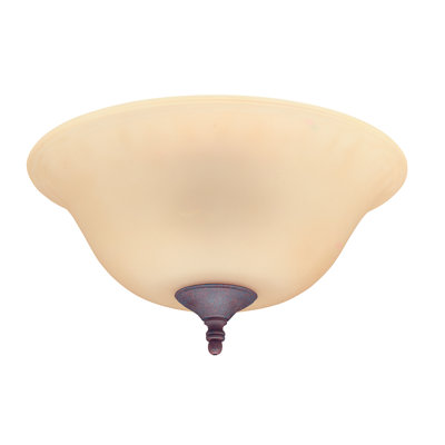 Leuchte für Deckenventilator 2-flammig Amber
