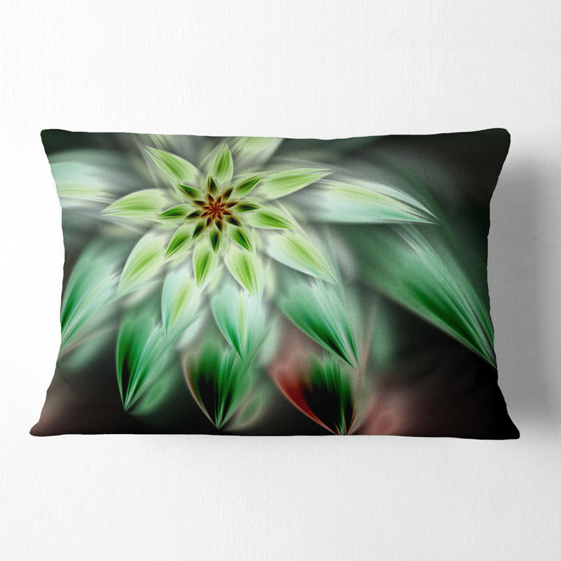 Coussin lombaire floral à motif floral fleur