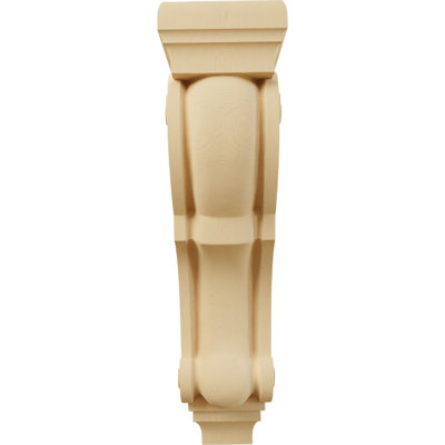 9"W x 10"D x 34"H Super Jumbo Traditional Wood Corbel, Alder