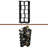 5-Tier Corner Bookshelf,L-Shaped Bookcase Freestanding Storage Shelf & Display Stand-1460804910