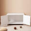 Enceinte de litière polyvalente pour chat avec porte cachée et fonctions multiples