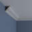 2 3/4"H x 2 3/4"P x 3 7/8"F x 94 1/2"L Dentil Crown Moulding