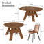 Table de salle à manger extensible 43,3 po - 59 po Pateley-90356541-90356543