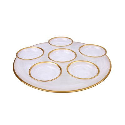 Glass Seder Plates And Sets