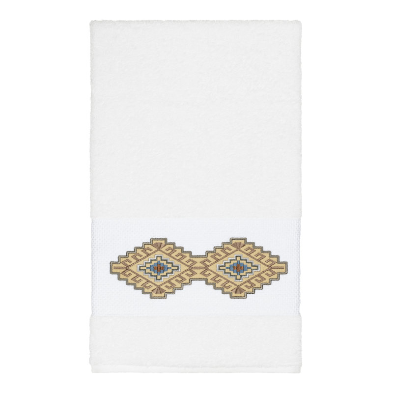 Gianna Turkish Cotton Midweight Bath Towel, White