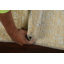 Tapis beige noué à la main de conception unique 4 pi 1 po x 6 pi 1 po New Age