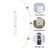 67.51" Tall Bathroom Storage Cabinet With Adjustable Shelves,Slim 2 Doors Freestanding Cabinet With Anti-Tip, Open Compartments