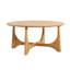 Lumi Oak Effect Wooden Round Coffee Table