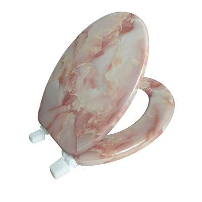 Siège de toilette rond en marbre