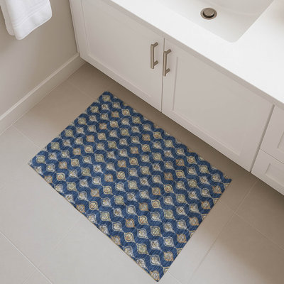 Tapis floral intérieur / extérieur lavable à la machine Chantille ACN2632