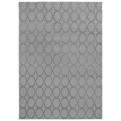 Togut Non-Slip Polypropylene Silver Area Rug