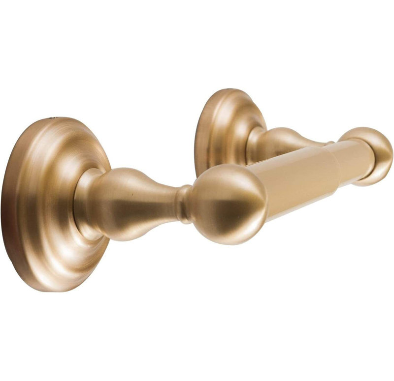 Satin Brass 5-Piece Bathroom Hardware Set with Towel Bars