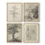 Croquis rétro C, reproduction encadrée - ensemble de 4-2061943589-2061943595