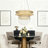 1-Light Dimmable Led Drum Crystal Tiered Chandelier