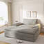 Double chaise longue surdimensionnée rembourrée avec accoudoirs larges pour les salons, les appartements-1614943313