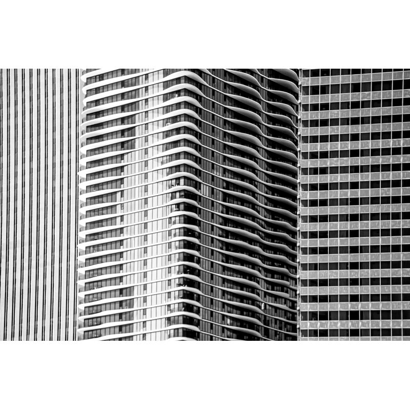 Patterns In Gray Print by Ted Glasoe