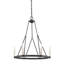 Lustre de roue de style bougie 6 lumières Lopes