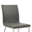 Bjorn Armless Dining Chairs in Brushed Stainless Steel Finish and Walnut Back-23206510
