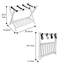 Porte-bagages pliable en bois avec tablette-121429815-121429814