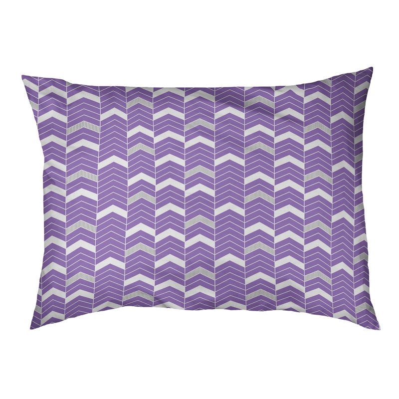 Coussin d'extérieur pour chien Chelan, Mauve / gris foncé, Moyen (l 40 po x P 6,5 po x H 30 po)