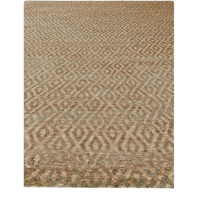 Modern One-of-a-Kind Rectangle 8'8" X 11'7" Hand Knotted Area Rug