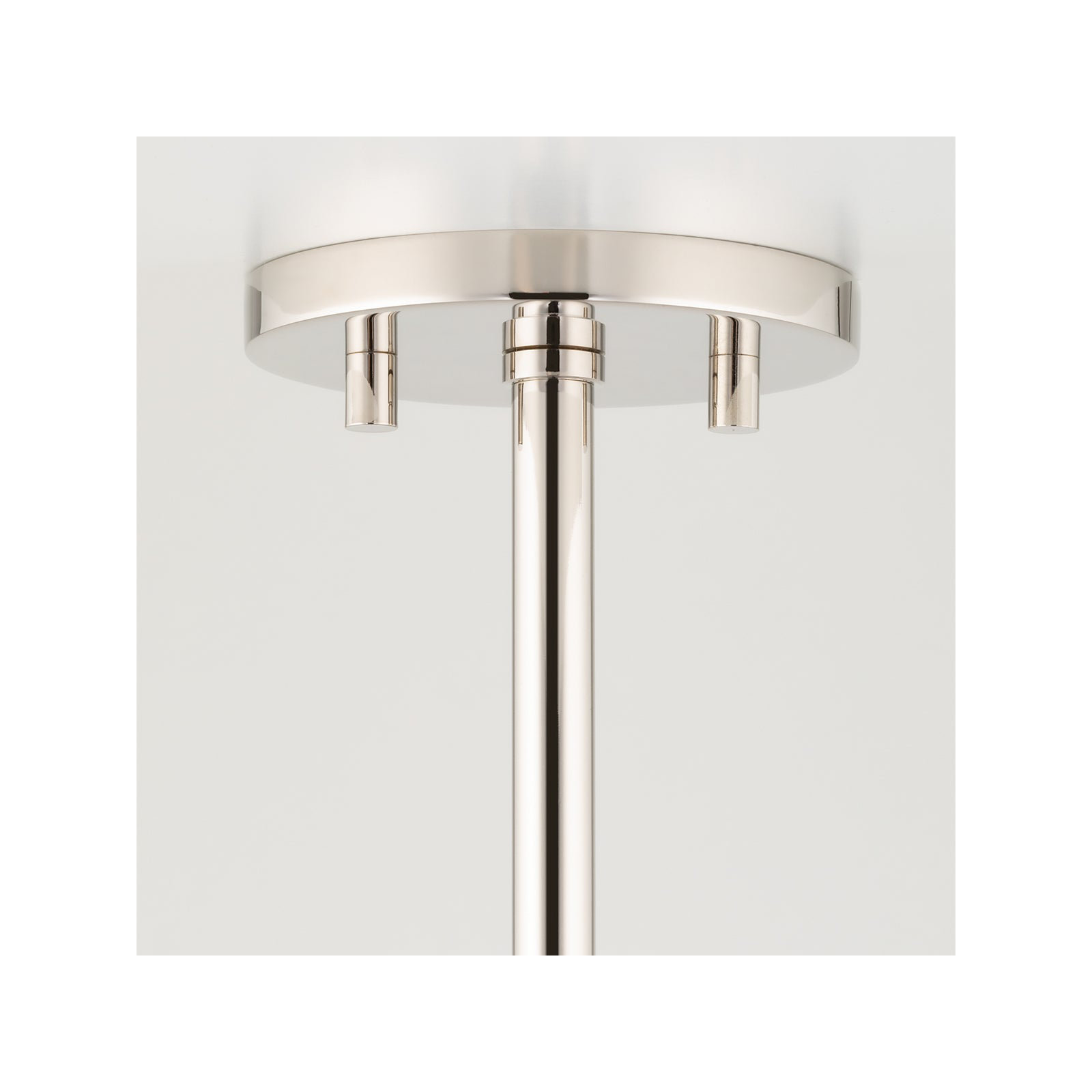 Crowmere 2 Light Steel Dimmable Pendant, Polished Nickel