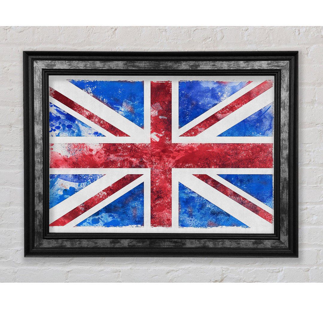 Union Jack Washed Out - Einzelner Bilderrahmen Kunstdrucke