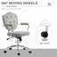 Fauteuil de bureau gris avec siège en velours et inclinaison réglable