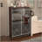 Elegant Mirrored Shoe Storage Cabinet with Modern Design and Practical Features, Perfect for Organized and Stylish Living Spaces