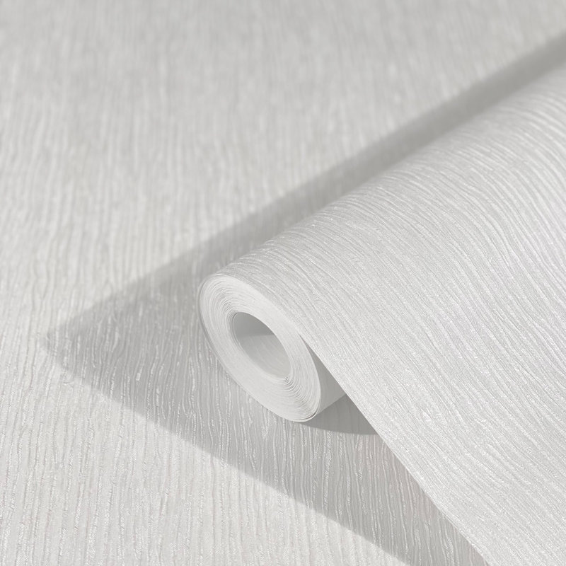 Rouleau de papier peint texturé blanc