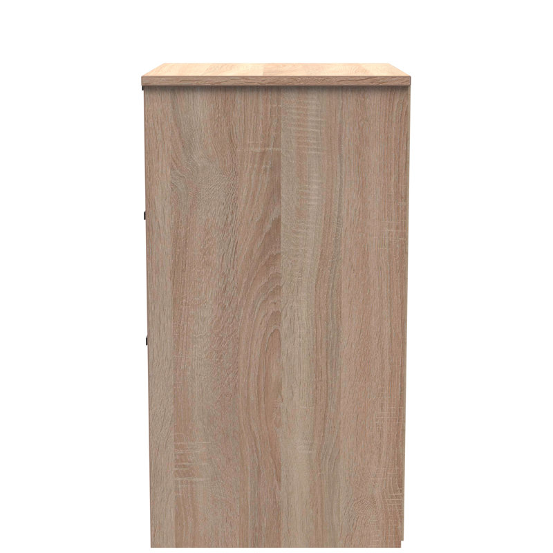 Las Vegas 45cm W Manufactured Wood Bedside Table, Bardolino Oak