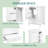 24" Bathroom Vanity With Ceramic Sink-1356134267