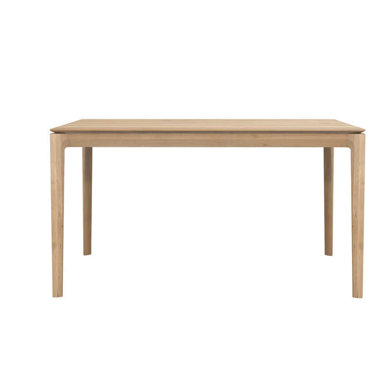 Bok Solid Wood Dining Table, 30"H x 55.5"L x 31.5"W, Varnished Oak