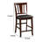 Engilbert Upholstered Counter Stool with Solid Wood Frame
